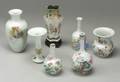 Seven Famille Rose Enameled Vases