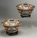 Pair of Imari Covered Bowls