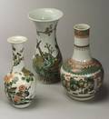 Three Famille Verte Vases