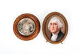 Painted porcelain portrait of George Washington