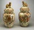 Pair of Covered Jars