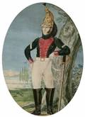 Continental School 19th Century Samuel Desplands Standing in Uniform