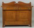 American Aesthetic Movement Carved Mahogany Sideboard