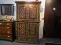 Tall AngloIndian Bone Inlaid Rosewood Side Cabinet