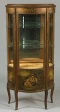Louis XVstyle Ormolu Mounted Vernis Martin Bowfront Vitrine