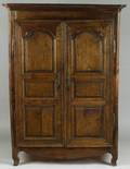 Louis XV Provincial Walnut Armoire