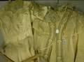 Thirteen 19th20th Century Ladys Cotton Linen and Silk Dresses Blouses Ornate Twopiece Walking Suit and a Beaded Silk Wedding Dres