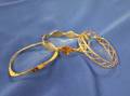 Three St Croix Custom Gold Bangle Bracelets 1970s