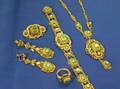 Group of Austrian Silver Gilt and Gemstone Jewelry