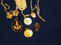 Collection of Masonic Pins Key and Pendants