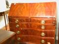 Federal Mahogany Oxbow Serpentine Slantlid Desk