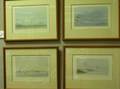 Lot of Six Framed Marine Prints