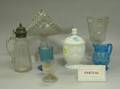 Large Assortment Colorless Pressed Glass Table Items