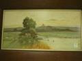 Framed Watercolor River View