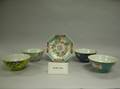 Chinese Export Porcelain Fish Bowl and Five Assorted Bowls