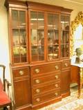 Georgianstyle Glazed Mahogany Breakfront