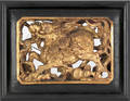 Five Asian carved panels