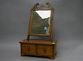 Tiger Maple Veneer Dressing Mirror on Stand