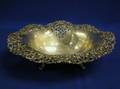 Black Starr  Frost Reticulated Sterling Silver Serving Bowl
