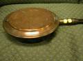 Copper Bed Warmer with Turned Wood Handle
