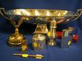 Eleven Articles of Sterling Silver Plated and Metal Articles