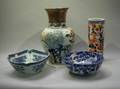 Two Asian Porcelain Vases and two Bowls