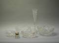 Eight Pieces of Colorless Cut Glass