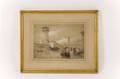 Italian View of Pisa Pencil Drawing Unsigned