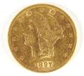 US 1897 20 gold Liberty Head coin