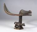 African Carved Wood Antelope Headdress