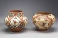 Two Contemporary Southwest Polychrome Pottery Jars