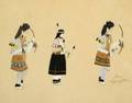 Rex Sequaftewa Native American Hopi 20th Century Ceremonial Dancers