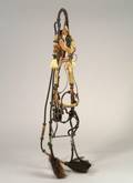 Western PrisonMade Leather and Horsehair Bridle and Quirt