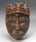 Northwest Coast Painted Wood Mask