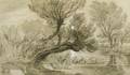 James Ward British 17691859 Tree Study