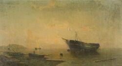 T Clark Oliver American 18271893 Ship Aground