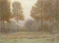 Leonard Ochtman DutchAmerican 18541934 Fall Foliage Sunrise