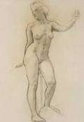 John Singer Sargent American 18561925 Female Nude Study