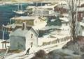 Henry Gasser American 19091981 A Walk to the Harbor Winter