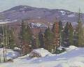 Aldro Thompson Hibbard American 18861972 Winter Woodpile