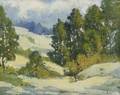 Ernest Fredericks American 18771927 The Snowy Hillside