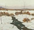 Nathaniel Cannon Smith American 18661943 Snowy Landscape