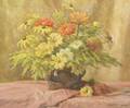 Anton Otto Fischer American 18821962 Still Life in Yellow and Orange