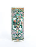 Chinese porcelain famille verte umbrella stand