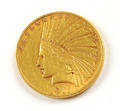 1911 US 10 gold Indian head coin