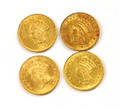 US 1 gold coins to include 1861