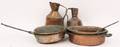 Collection of Seven Copper Cooking Wares