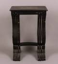 Chinese Gilt Decorated Black Lacquer Nest of Four Tables