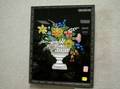 Framed Urn of Flowers Tinsel Painting