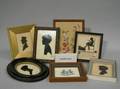 Group of Framed Silhouettes Mirrors Etc